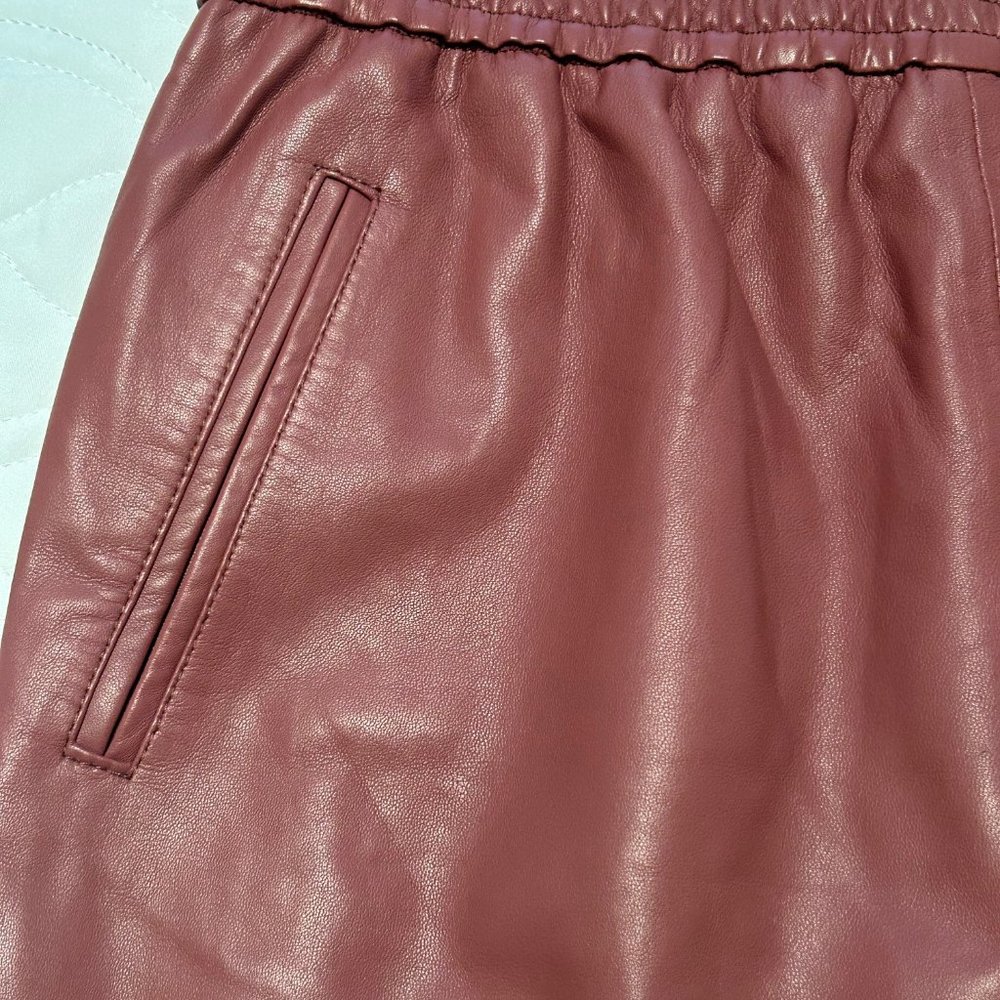 Goat Leather Skirt w/Pockets, Denmark COSTER COPENHAGEN Euro Sz 36; US 6